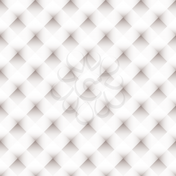 White latice seamless tile background with white overlapping elements