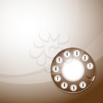 Royalty Free Clipart Image of a Rotary Dial