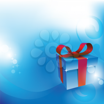 Royalty Free Clipart Image of a Present Background