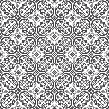 Royalty Free Clipart Image of a Damask Pattern