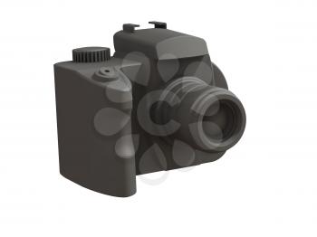 Royalty Free Clipart Image of a Rubber Camera