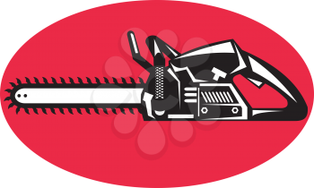 Royalty Free Clipart Image of a Chainsaw