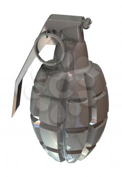 Royalty Free Clipart Image of a Grenade