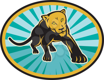 Royalty Free Clipart Image of a Cougar