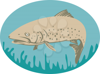 Royalty Free Clipart Image of a Large Fish