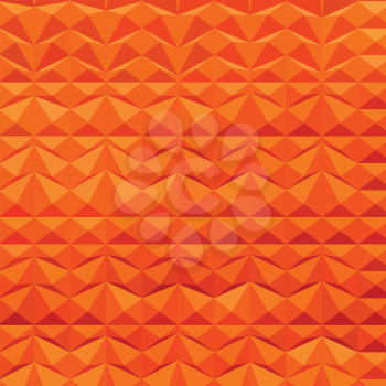 Low polygon style illustration of a red mountain ranges abstract background.