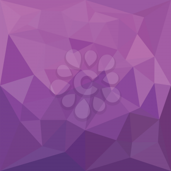 Low polygon style illustration of a plum purple abstract geometric background.