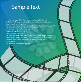 Royalty Free Clipart Image of a Background With a Filmstrip