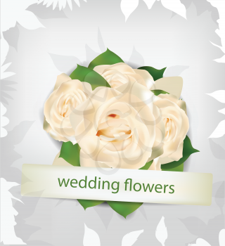 Wedding flowers background