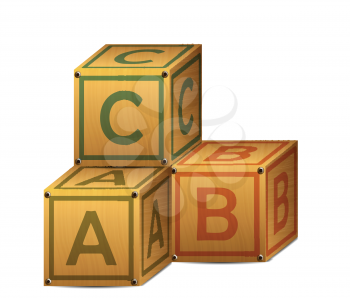 Wooden Alphabet Letter Boxes 