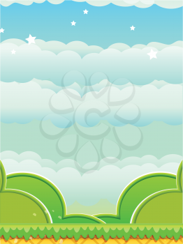 Abstract Cartoon Platform Background Mobile