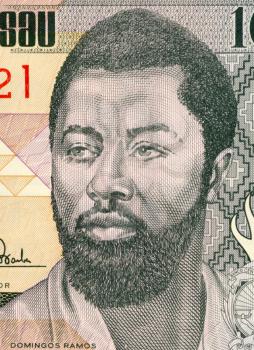 Royalty Free Photo of Domingos Ramos on 100 Pesos 1990 Banknote from Guinea-Bissau