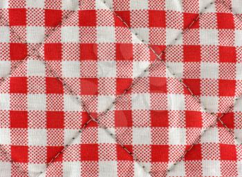 Royalty Free Photo of a Gingham Quilt Texture