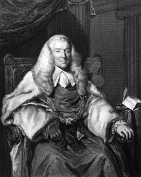 William Murray, 1st Earl of Mansfield (1705-1793) on engraving from 1832. British barrister, politician and judge noted for his reform of English law. Engraved by H.T.Ryall and published in ''Portrait