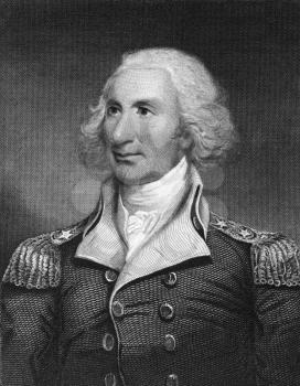Philip Schuyler (1733-1804) on engraving from 1835. American general who served in the French and Indian War and in the American Revolutionary War. Engraved by T.Kelly and published in ''National Port