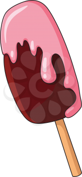 Royalty Free Clipart Image of an Ice-Cream Treat