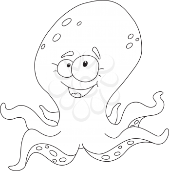 Royalty Free Clipart Image of am Octopus