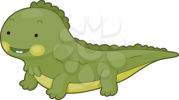 Royalty Free Clipart Image of an Iguana