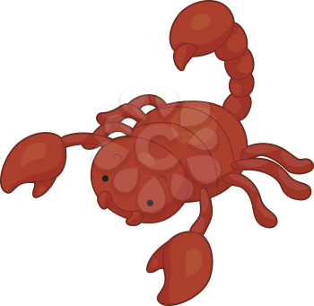 Royalty Free Clipart Image of a Scorpion