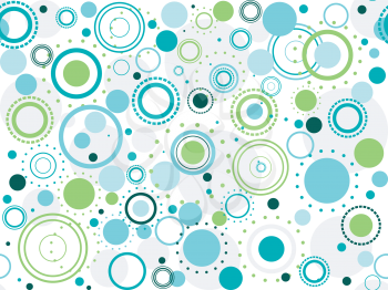 Royalty Free Clipart Image of a Background of Circles