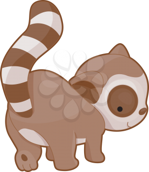 Royalty Free Clipart Image of a Lemur