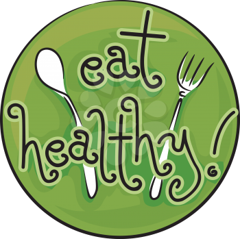 Icon Illustration Advocating a Healthy Diet