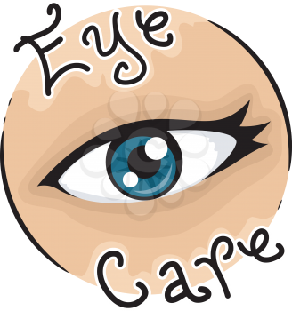 Icon Illustration Representing Eye Care