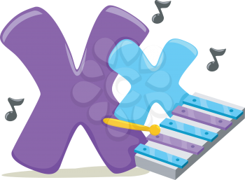 Illustration Featuring the Letter X