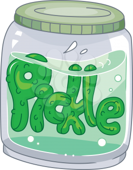 Illustration of a Pickle Jar