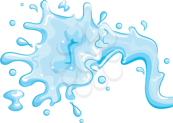 Royalty Free Clipart Image of a Splash