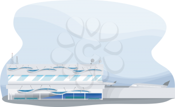 Illustration Featuring a Small Airport