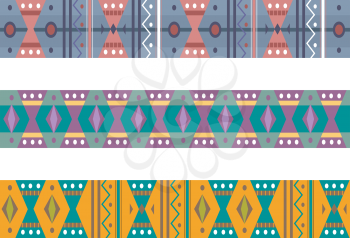 Border Illustration Featuring a Pattern with an Ethnic Design