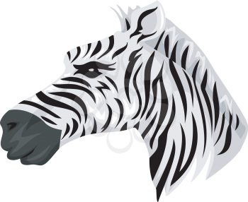 Mascot Illustration Featuring a Zebra