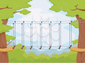 Illustration Featuring an Obstacle Course
