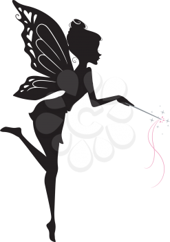 Illustration Featuring a Fairy Waving Her Wand