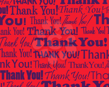 Royalty Free Clipart Image of a Thank You Background