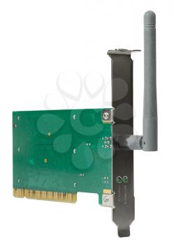 Royalty Free Photo of a Wireless Card for a Computer