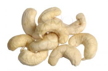 The natural texture - close-up of cashew nuts.