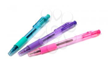 Royalty Free Photo of Transparent Coloured Pens