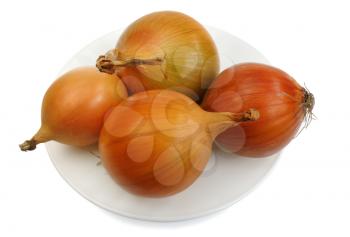 Royalty Free Photo of Onions on a Plate