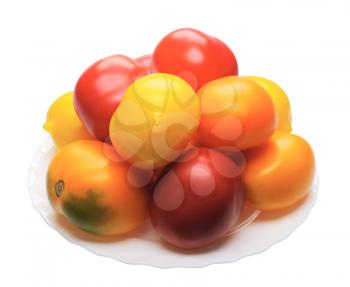Royalty Free Photo of Tomatoes on a Plate