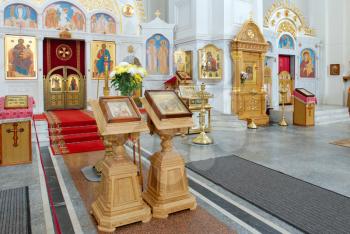 Royalty Free Photo of the Interior Details of he Holy Transfiguration Church of the Saviour and St. Evphrosinija Nunnery, Polotsk, Belarus