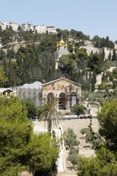 The holy places of the three religions in Israel - Kidron Valley and the Mount of Olives