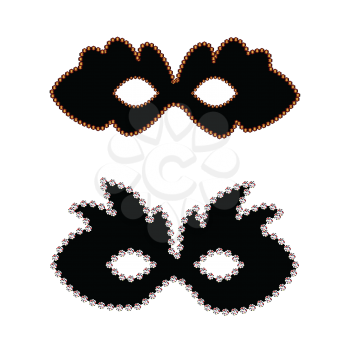 Royalty Free Clipart Image of Carnival Masks