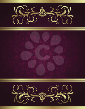 Royalty Free Clipart Image of a Luxury Template 