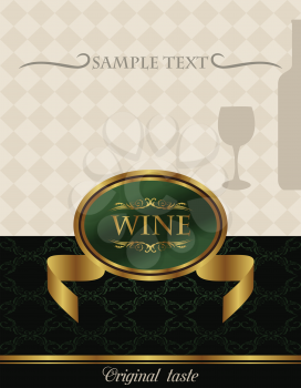 Royalty Free Clipart Image of a Wine Label