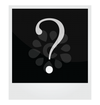 Royalty Free Clipart Image of a Question Mark Photo