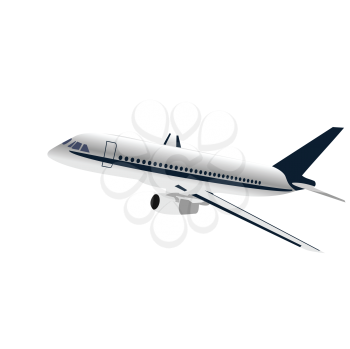 Royalty Free Clipart Image of  an Airplane 