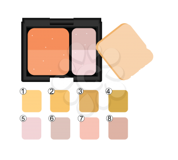 Royalty Free Clipart Image of Make-Up