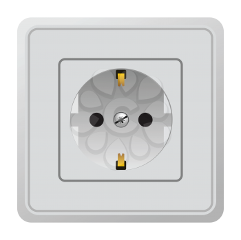 Royalty Free Clipart Image of a Power Outlet
